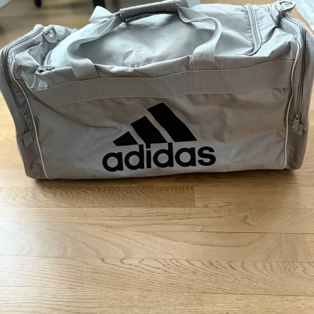 Adidas Light Gray Duffel Bag